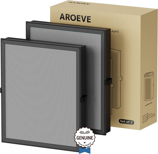 AROEVE HEPA Air Filter Replacement | MK04- Smoke Removal Version(2 packs)